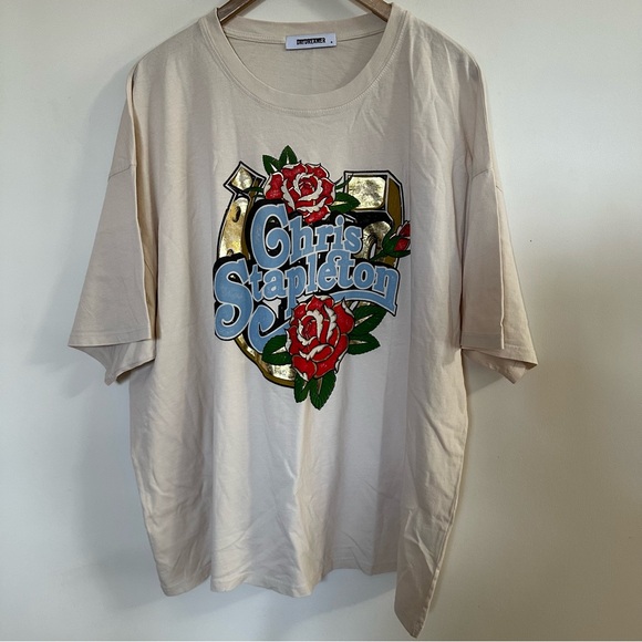 Free People Daydreamer Chris Stapleton Horseshoe Tee - Picture 4 of 7